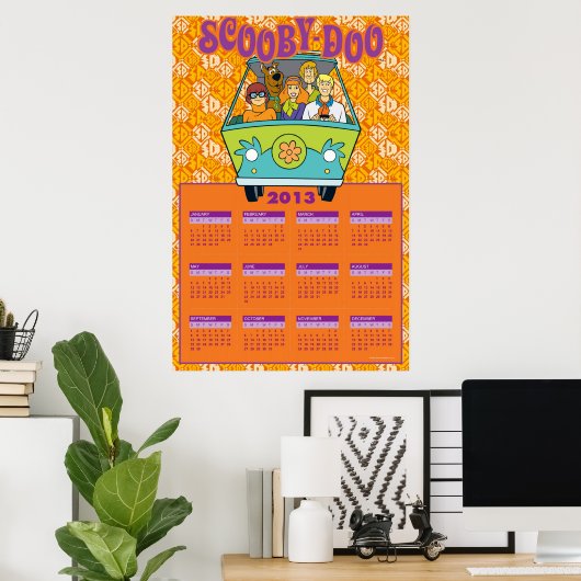 Scooby-Doo The Mystery Machine 2013 Kalender Poster (Thuiskantoor)