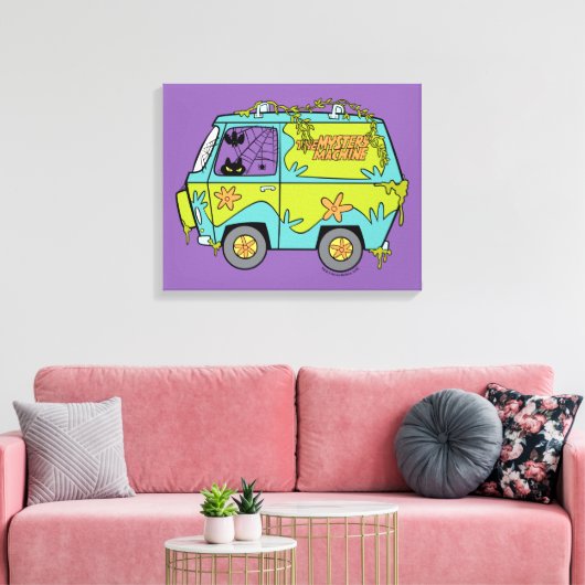 Scooby-Doo The Mystery Machine Canvas Afdruk (Insitu (Woonkamer))