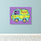 Scooby-Doo The Mystery Machine Canvas Afdruk (Insitu (Houten vloer))