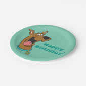 Scooby-Doo Tongue uit Papieren Bordje (Gekanteld)