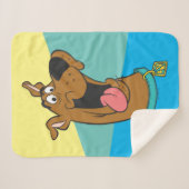 Scooby-Doo Tongue uit Sherpa Deken (Voorkant (horizontaal))