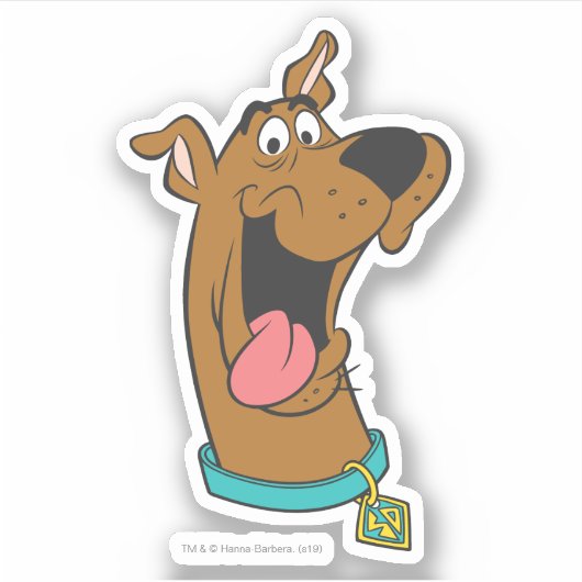 Scooby-Doo Tongue uit Sticker (Voorkant)