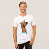 Scooby-Doo Tongue uit Tri-Blend Shirt (Voorkant volledig)