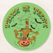 Scooby-Doo | Trick of Treat Ronde Kartonnen Onderzetter (Voorkant)