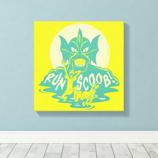 Scooby-Doo | Uitvoeren scoob! Canvas Afdruk (Insitu (Houten vloer))