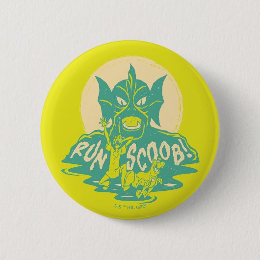 Scooby-Doo | Uitvoeren scoob! Ronde Button 5,7 Cm (Voorkant)