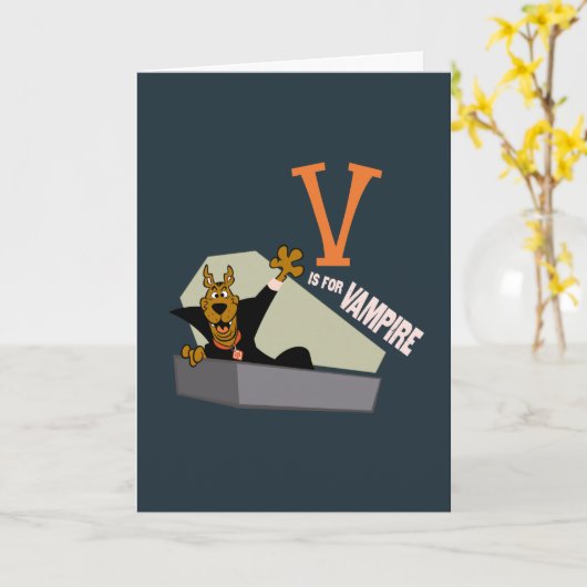 Scooby-Doo | V is voor vampier Kaart (Gele Bloem)