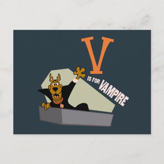 Scooby-Doo | V is voor Vampire Briefkaart (Voorkant)