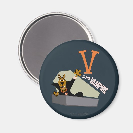 Scooby-Doo | V is voor Vampire Magneet (Voorkant / Achterkant)