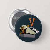 Scooby-Doo | V is voor Vampire Ronde Button 5,7 Cm (Voorkant /achterkant)