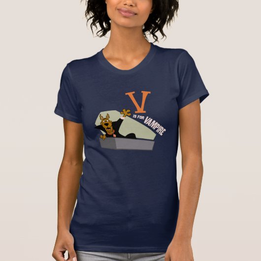 Scooby-Doo | V is voor Vampire T-shirt (Voorkant)