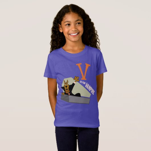 Scooby-Doo | V is voor Vampire T-shirt (Voorkant volledig)