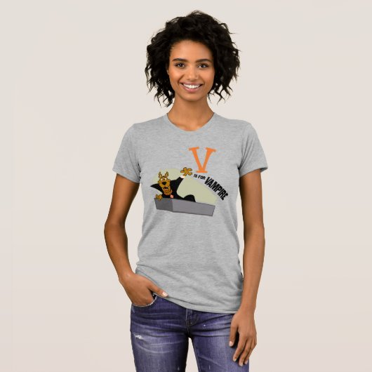 Scooby-Doo | V is voor Vampire T-shirt (Voorkant volledig)
