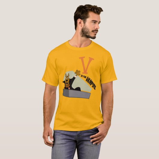 Scooby-Doo | V is voor Vampire T-shirt (Voorkant volledig)