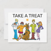 Scooby-Doo Verjaardag Neem een traktatie teken Notitiekaartje (Voorkant)