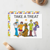 Scooby-Doo Verjaardag Neem een traktatie teken Notitiekaartje (Voorkant / Achterkant in situ)