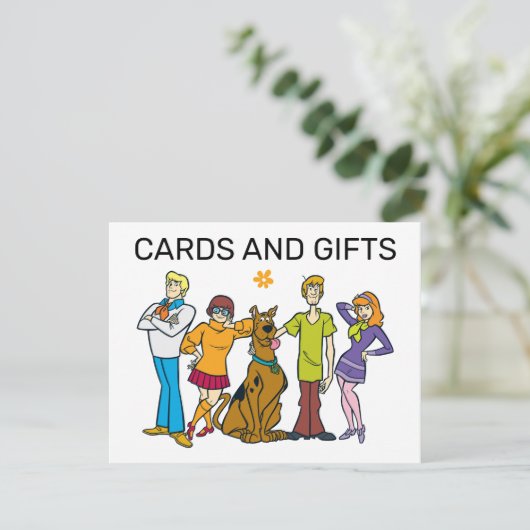 Scooby-Doo Verjaardagskaarten & Cadeaubordje Notitiekaartje (Staand voorkant)