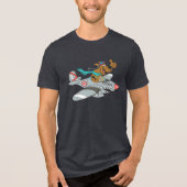 Scooby-Doo-vliegveld Tri-Blend Shirt (Voorkant)