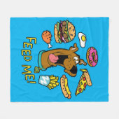 Scooby-Doo voedt me! Fleece Deken (Voorkant (Horizontaal))