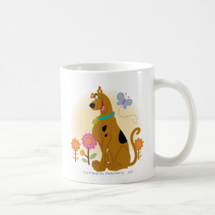 Scooby-doo volgend op vlinder koffiemok