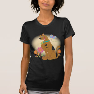 Scooby-doo volgend op vlinder t-shirt