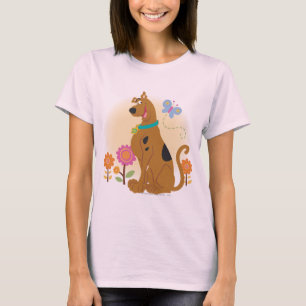 Scooby-doo volgend op vlinder t-shirt