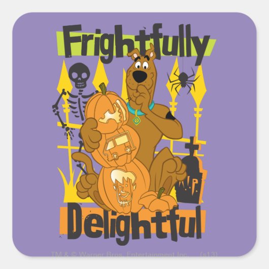Scooby-Doo-vriendelijk prachtig Vierkante Sticker (Voorkant)