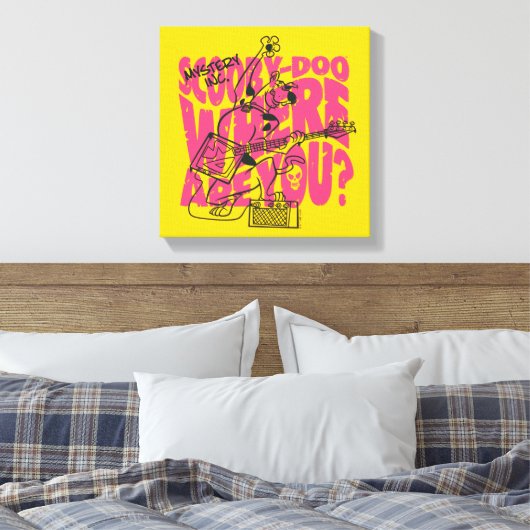Scooby-Doo waar ben je Punk gitaarriff Canvas Afdruk (Insitu (Slaapkamer))