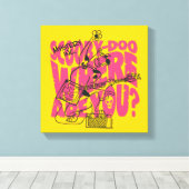 Scooby-Doo waar ben je Punk gitaarriff Canvas Afdruk (Insitu (Houten vloer))