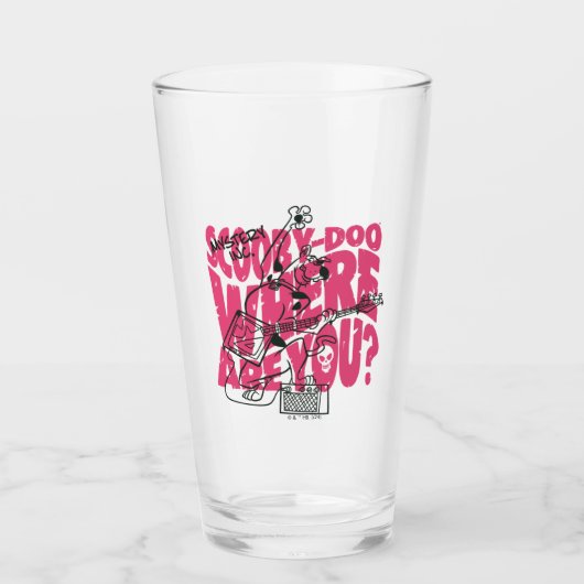 Scooby-Doo waar ben je Punk gitaarriff Glas (Voorkant)