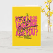 Scooby-Doo waar ben je Punk gitaarriff Kaart (Gele Bloem)