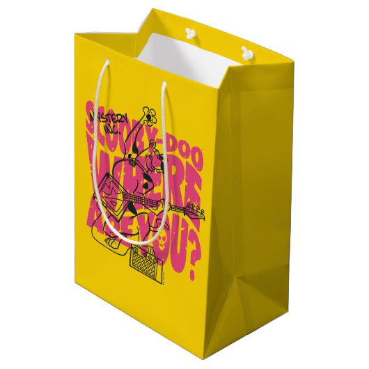 Scooby-Doo waar ben je Punk gitaarriff Medium Cadeauzakje (Achterkant Gekanteld)