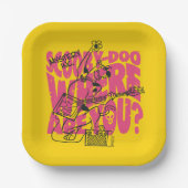 Scooby-Doo waar ben je Punk gitaarriff Papieren Bordje (Voorkant)