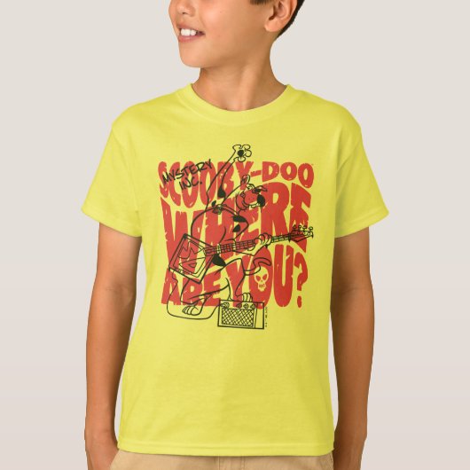 Scooby-Doo waar ben je Punk gitaarriff T-shirt (Voorkant)
