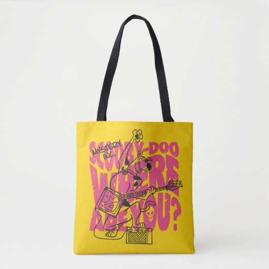 Scooby-Doo waar ben je Punk gitaarriff Tote Bag (Voorkant)