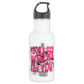 Scooby-Doo waar ben je Punk gitaarriff Waterfles (Voorkant)