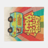 Scooby-Doo | "Waar ben je?" Retro Cartoon Van Fleece Deken (Voorkant (Horizontaal))