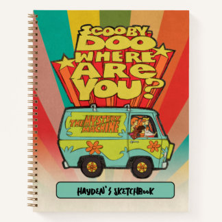 Scooby-Doo "Waar ben je?" Retro Van Sketch Notitieboek