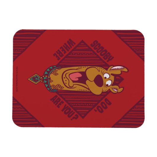 Scooby-Doo waar je stammenafbeelding bent Magneet (Horizontaal)