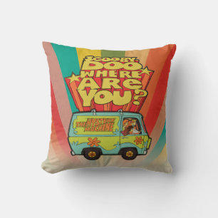 Scooby-Doo "waar u?" bent Retro Bestelwagen van Kussen