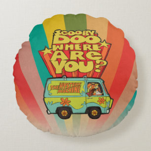 Scooby-Doo "waar u?" bent Retro Bestelwagen van Rond Kussen