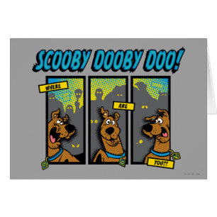 Scooby-doo waar u komische panelen bent