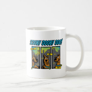 Scooby-doo waar u komische panelen bent koffiemok