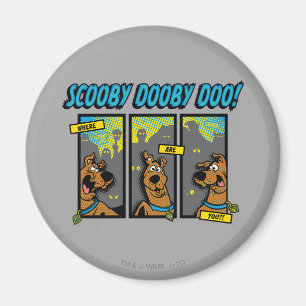 Scooby-doo waar u komische panelen bent magneet