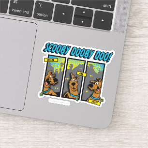 Scooby-doo waar u komische panelen bent sticker