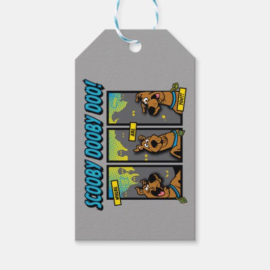 Scooby-Doo waar zijn jullie komische panelen? Cadeaulabel (Voorkant)