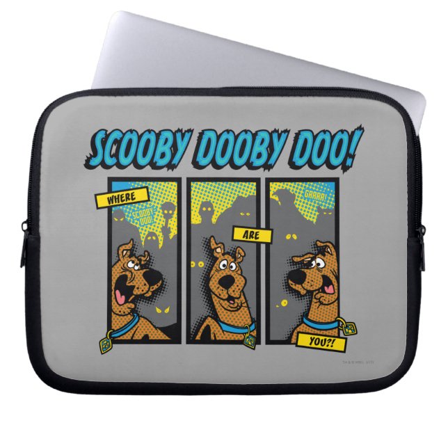 Scooby-Doo waar zijn jullie komische panelen? Laptop Sleeve (Voorkant)