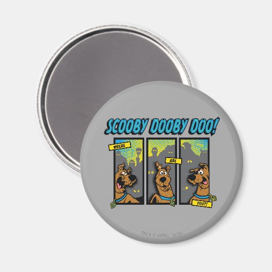 Scooby-Doo waar zijn jullie komische panelen? Magneet (Voorkant / Achterkant)