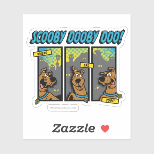 Scooby-Doo waar zijn jullie komische panelen? Sticker (Vel)