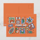 Scooby-Doo Wall of Halloween Picture Frames Briefkaart (Voorkant / Achterkant)